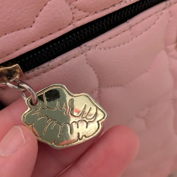 Luv Betsey by Betsey Johnson Pink Quilted Cat Pattern Backpack - Picture 6 of 15